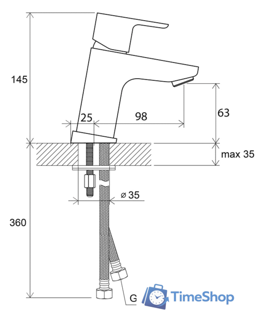 Смеситель Ravak 10° TD 012.00 [X070064] - Изображение №3 — Интернет-магазин Time-Shop