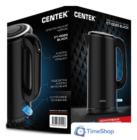 Электрический чайник CENTEK CT-0020 (черный) - Изображение №5 — Интернет-магазин Time-Shop