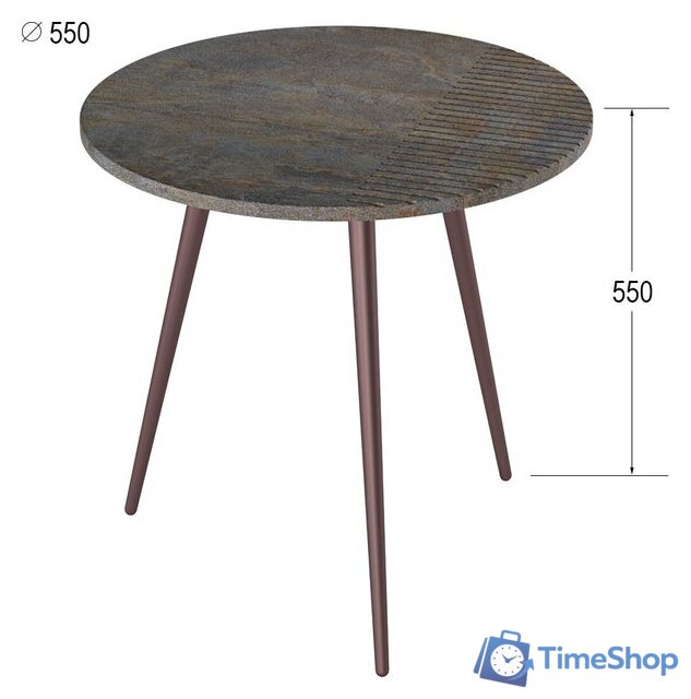 Журнальный столик Калифорния мебель Рикон Страйп (гранж) - Изображение №5 — Интернет-магазин Time-Shop