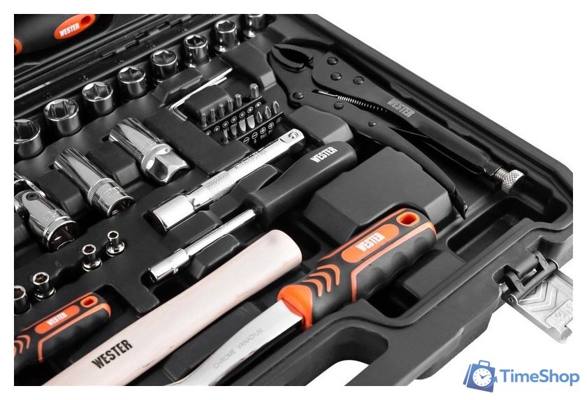 Универсальный набор инструментов Wester WT072 (72 предмета) - Изображение №3 — Интернет-магазин Time-Shop