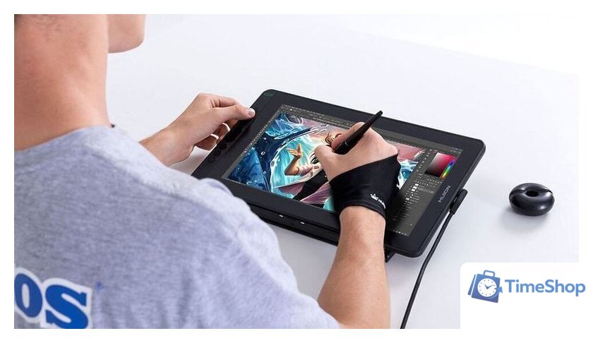 Графический монитор Huion Kamvas 13 (полуночно-зеленый) - Изображение №10 — Интернет-магазин Time-Shop