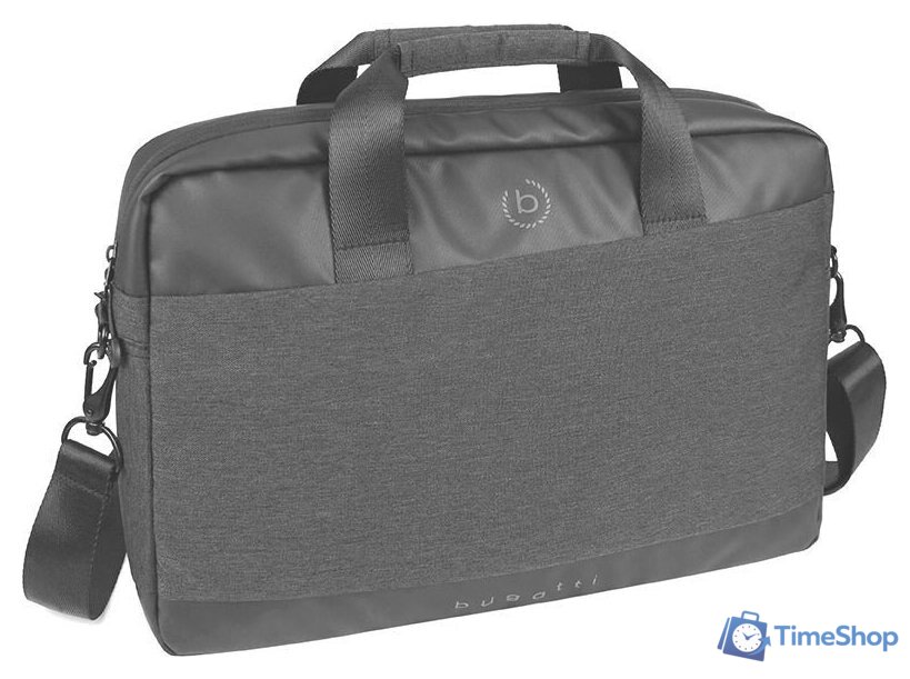Мужская сумка Bugatti Universum 15 49392901 (графитовый) - Изображение №1 — Интернет-магазин Time-Shop