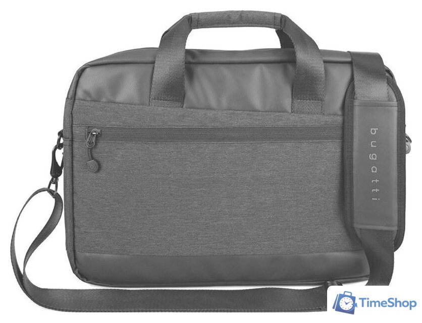 Мужская сумка Bugatti Universum 15 49392901 (графитовый) - Изображение №2 — Интернет-магазин Time-Shop