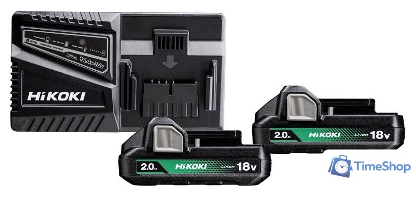 Аккумулятор с зарядным устройством Hikoki UC18YFSL WFZ (18В/2x2 Ah + 14.4-18В) - Изображение №1 — Интернет-магазин Time-Shop