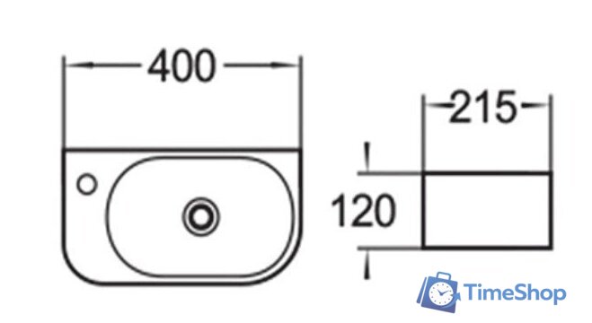 Умывальник SantiLine SL-2014L - Изображение №2 — Интернет-магазин Time-Shop