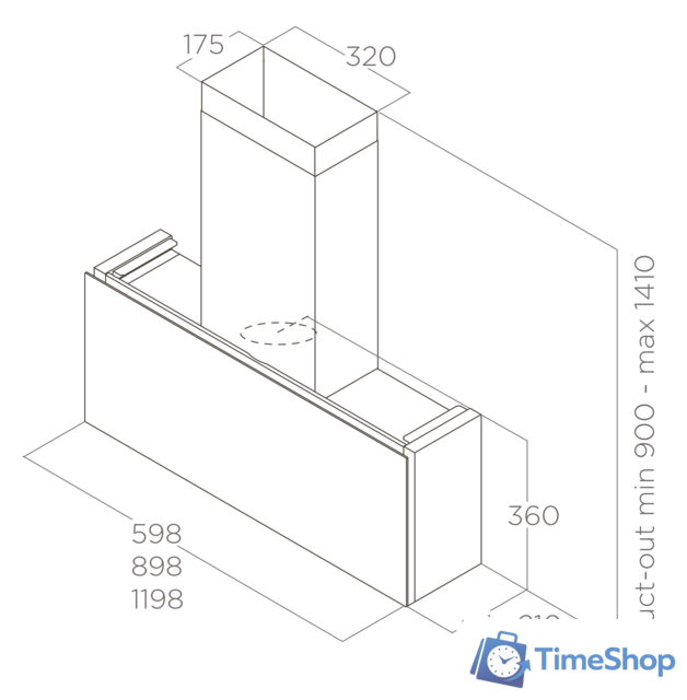 Кухонная вытяжка Elica Rules NAKED/F/60 PRF0163758 - Изображение №7 — Интернет-магазин Time-Shop