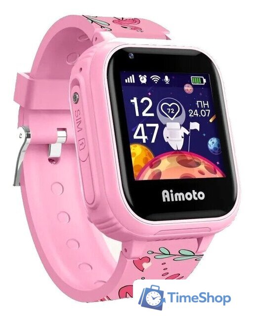 Детские умные часы Aimoto Pro 4G (фламинго) - Изображение №1 — Интернет-магазин Time-Shop