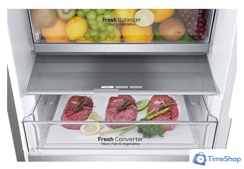 Холодильник LG DoorCooling+ GBV7280DPY - Изображение №5 — Интернет-магазин Time-Shop