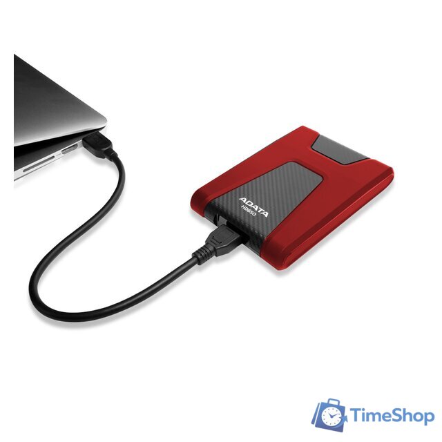 Внешний накопитель ADATA DashDrive Durable HD650 2TB (красный) - Изображение №4 — Интернет-магазин Time-Shop