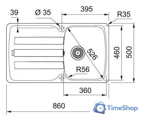 Кухонная мойка Franke Antea AZG 611-86 114.0676.245 (белый) - Изображение №2 — Интернет-магазин Time-Shop