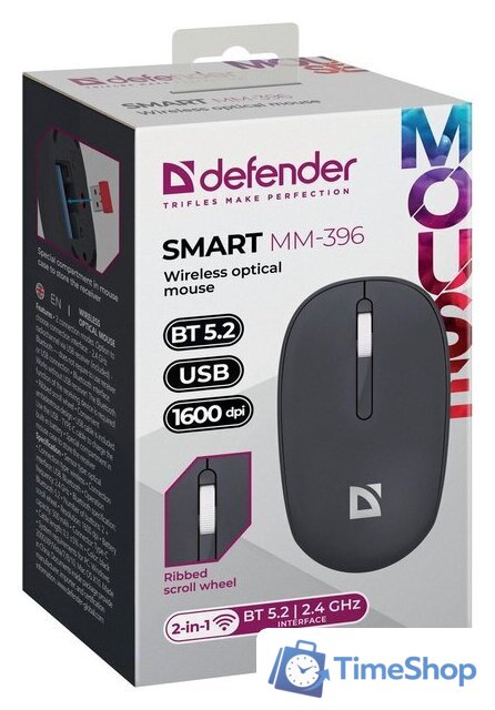 Мышь Defender Smart MM-396 (черный) - Изображение №5 — Интернет-магазин Time-Shop