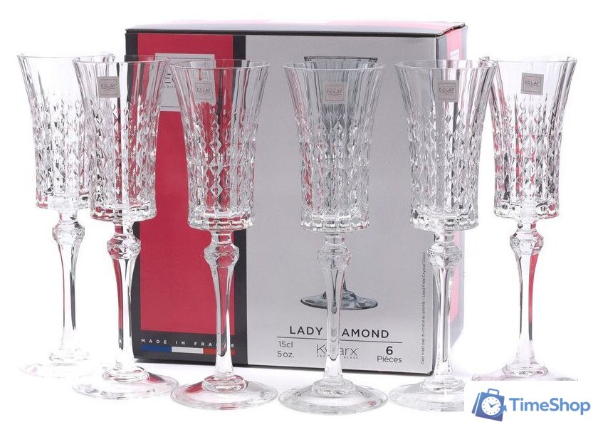 Набор бокалов для шампанского Eclat Lady Diamond L9742 - Изображение №1 — Интернет-магазин Time-Shop