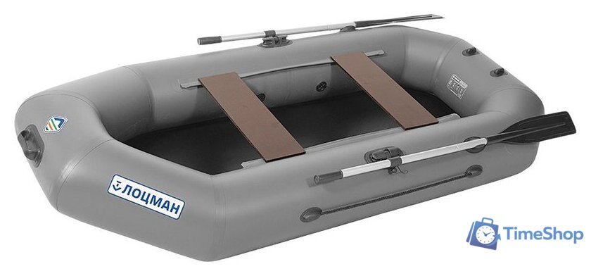 Моторно-гребная лодка Лоцман Гребная под мотор стандарт ЛС-240 (серый) - Изображение №1 — Интернет-магазин Time-Shop