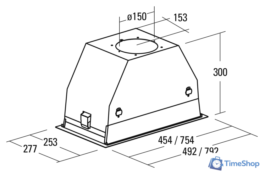 Кухонная вытяжка CATA GC Dual A 45 XGWH/D 02130207 - Изображение №2 — Интернет-магазин Time-Shop