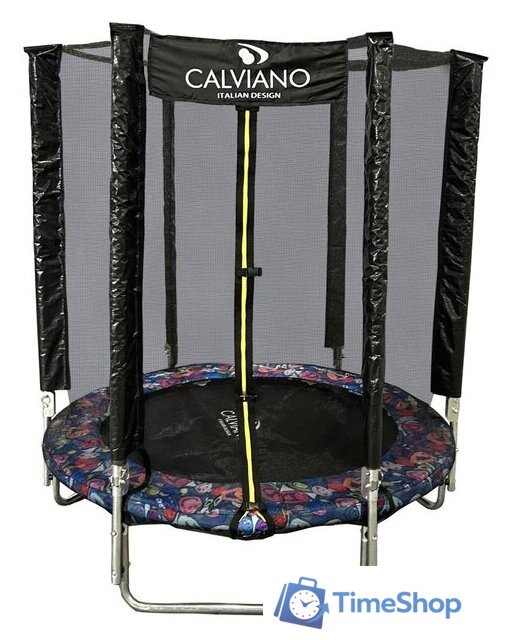 Батут Calviano Smile 140 см-4.5FT с внешней сеткой складной - Изображение №1 — Интернет-магазин Time-Shop