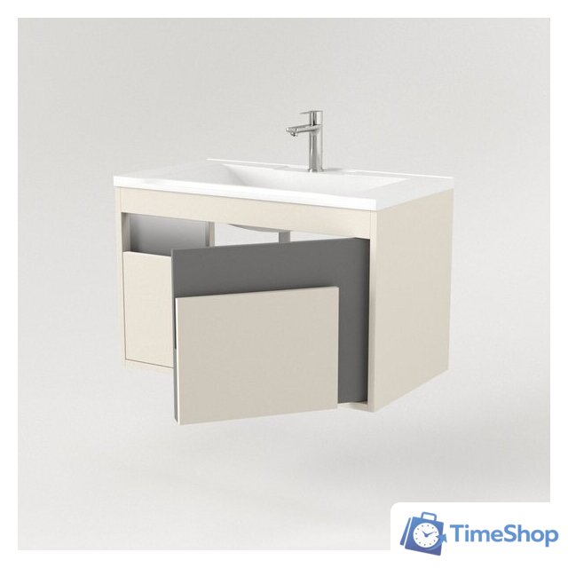  Дабер Тумба под умывальник 016 WeltWasser Deilbach 7517-80 Т16.8W.0.19_light (с подсветкой, бежевый/серый) - Изображение №2 — Интернет-магазин Time-Shop