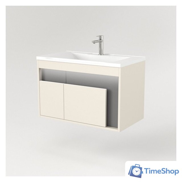  Дабер Тумба под умывальник 016 WeltWasser Deilbach 7517-80 Т16.8W.0.19_light (с подсветкой, бежевый/серый) - Изображение №3 — Интернет-магазин Time-Shop