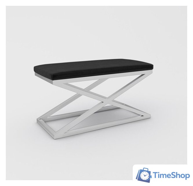 Банкетка Hype Mebel Трингл (белый/черный) - Изображение №1 — Интернет-магазин Time-Shop