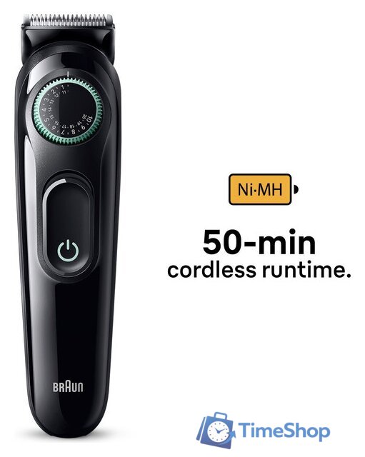 Триммер для бороды и усов Braun BT3421 - Изображение №4 — Интернет-магазин Time-Shop