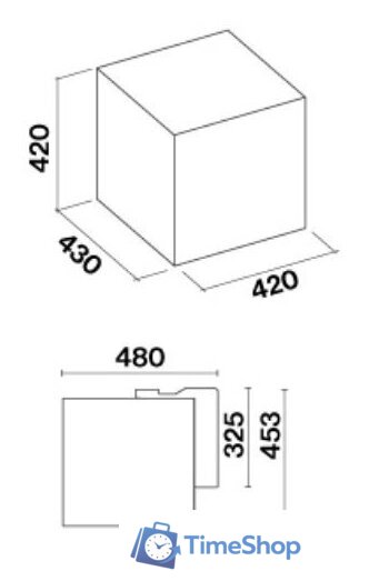 Кухонная вытяжка Falmec Rubik E-ion 42 450 м3/ч (белый) - Изображение №3 — Интернет-магазин Time-Shop