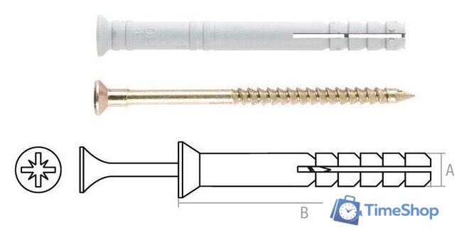  Starfix Потайной 10х120 SMV2-44974-5 (5кг, полипропилен) - Изображение №2 — Интернет-магазин Time-Shop