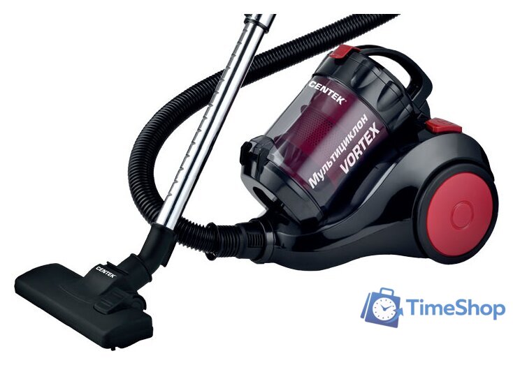 Пылесос CENTEK CT-2529 (черный/красный) - Изображение №1 — Интернет-магазин Time-Shop
