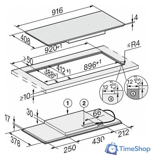 Варочная панель Miele KM 7684 FL - Изображение №3 — Интернет-магазин Time-Shop