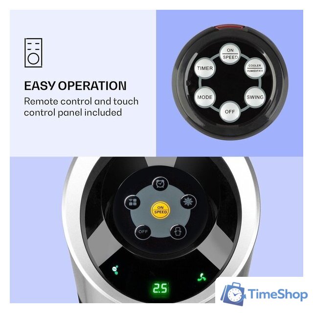 Климатический комплекс Klarstein Skyscraper Ice Smart (черный/серебристый) - Изображение №2 — Интернет-магазин Time-Shop