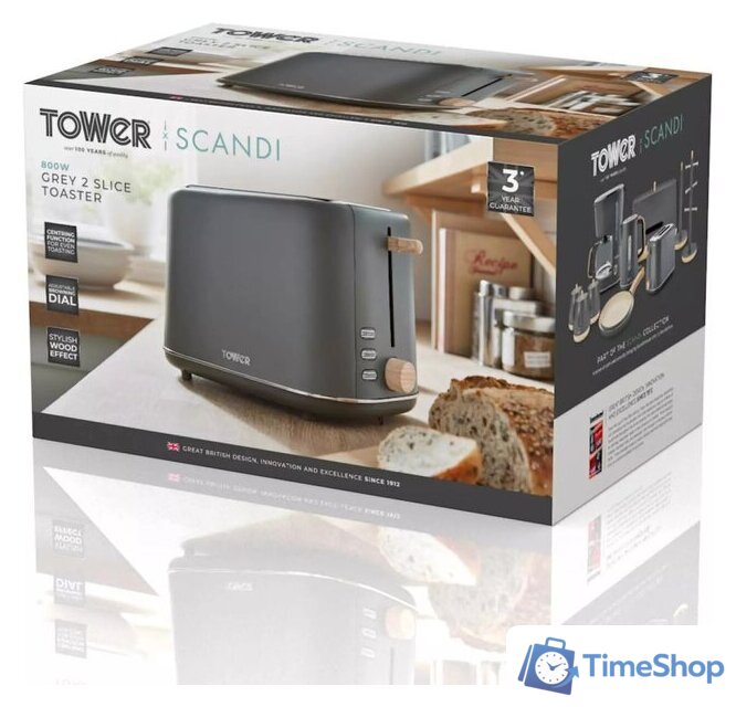 Тостер Tower Scandi T20027G - Изображение №9 — Интернет-магазин Time-Shop