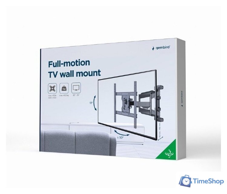 Кронштейн для телевизора Gembird WM-75ST-01 - Изображение №6 — Интернет-магазин Time-Shop