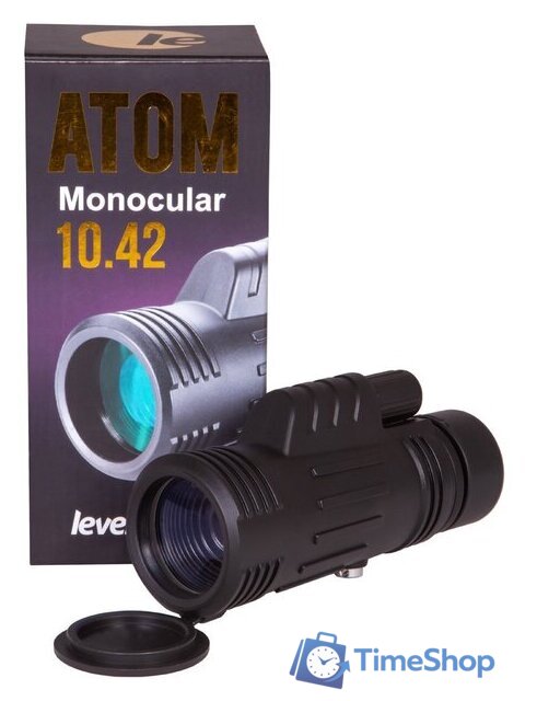 Монокуляр Levenhuk Atom 10x42 (черный) - Изображение №9 — Интернет-магазин Time-Shop
