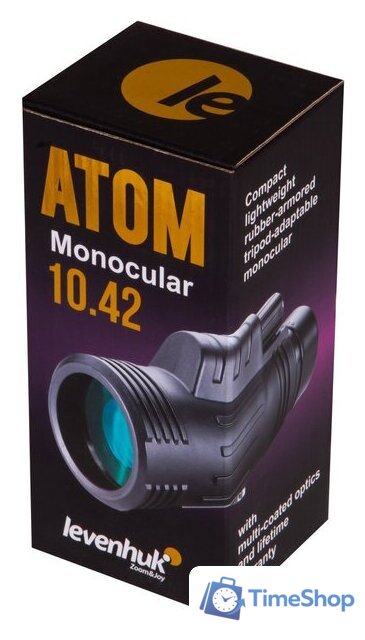 Монокуляр Levenhuk Atom 10x42 (черный) - Изображение №12 — Интернет-магазин Time-Shop