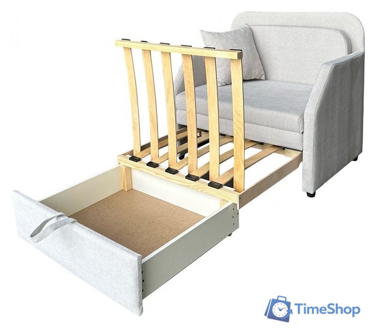 Кресло-кровать Анмикс Кейт 800 (светло-бежевый глори 02) - Изображение №3 — Интернет-магазин Time-Shop