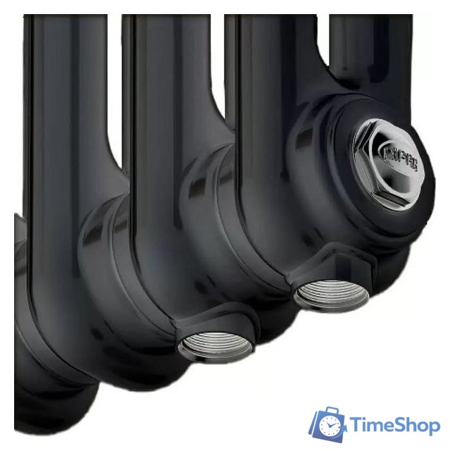 Стальной трубчатый радиатор Rifar Tubog 2180-09-D1 (нижнее подключение, антрацит) - Изображение №8 — Интернет-магазин Time-Shop