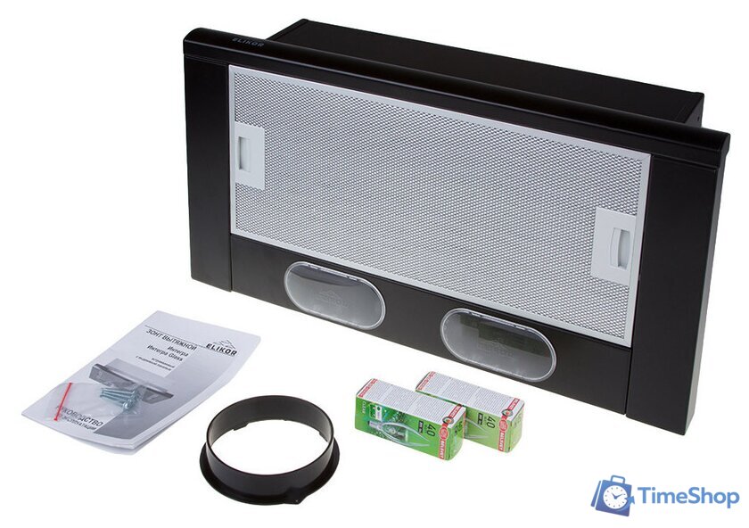 Кухонная вытяжка Elikor Интегра 60П-400-В2Л (черный) (841332) - Изображение №9 — Интернет-магазин Time-Shop