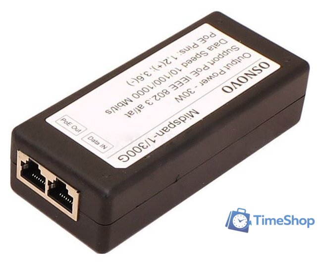 PoE-инжектор Osnovo Midspan-1/300G - Изображение №1 — Интернет-магазин Time-Shop