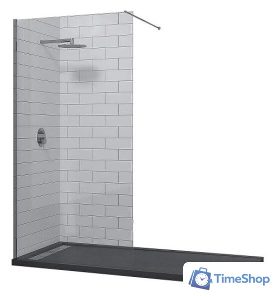 Душевая стенка RGW WA-010 80 (хром/прозрачное стекло) - Изображение №1 — Интернет-магазин Time-Shop