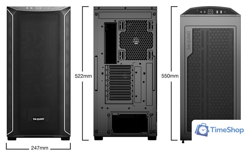 Корпус be quiet! Shadow Base 800 DX Black BGW61 - Изображение №2 — Интернет-магазин Time-Shop
