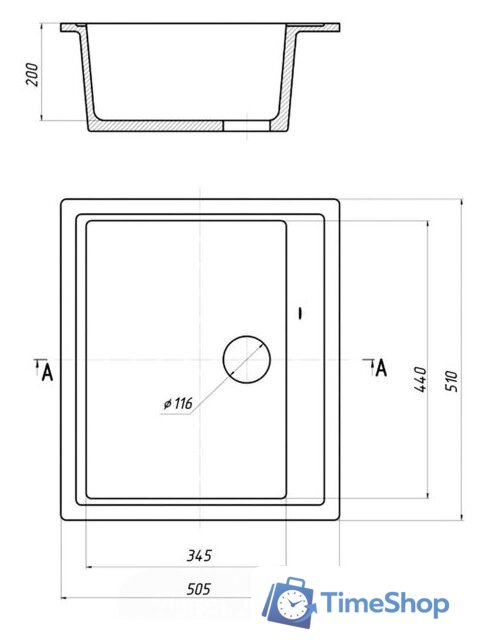 Кухонная мойка Gerhans A11 (серый) - Изображение №2 — Интернет-магазин Time-Shop