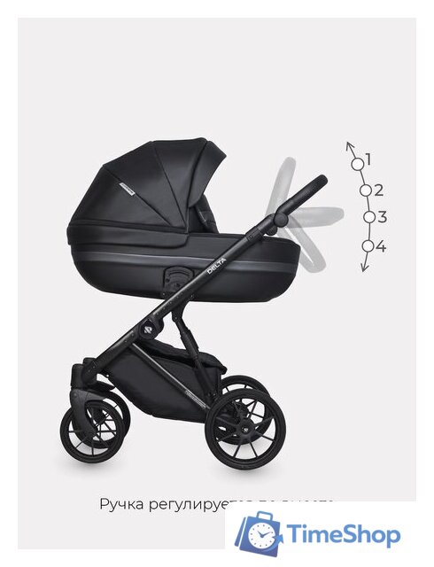 Универсальная коляска Riko Basic Delta Ecco (3 в 1, 15/black) - Изображение №12 — Интернет-магазин Time-Shop