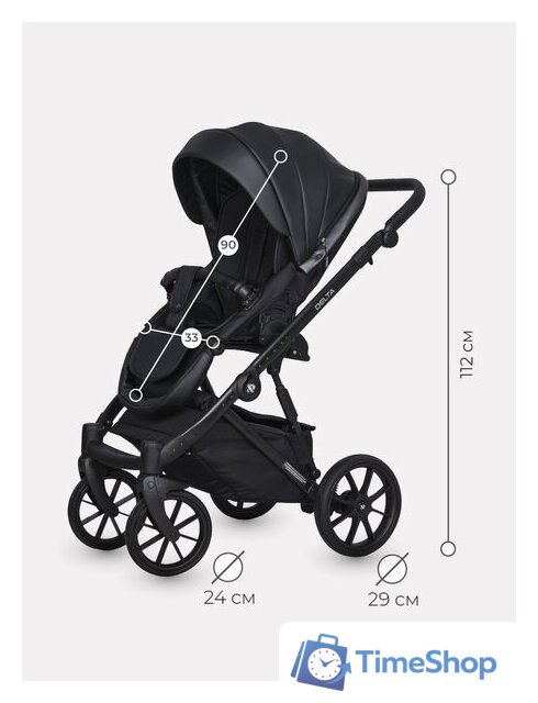 Универсальная коляска Riko Basic Delta Ecco (3 в 1, 15/black) - Изображение №10 — Интернет-магазин Time-Shop