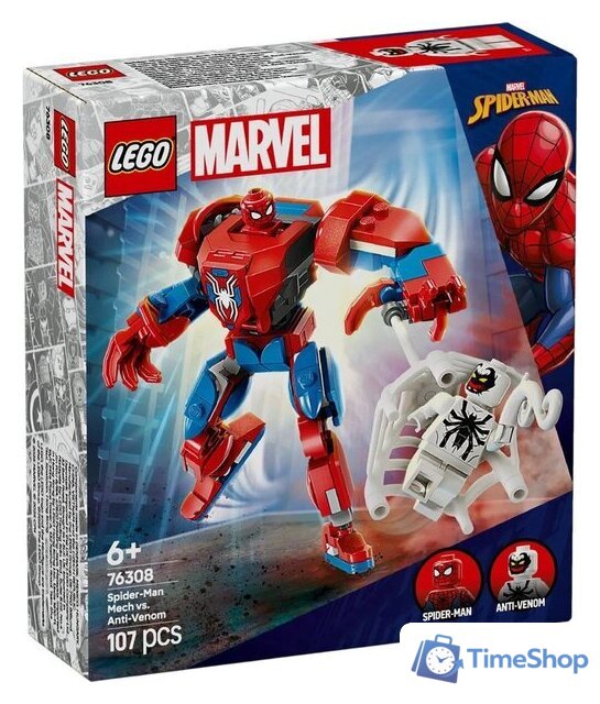 Конструктор LEGO Marvel 76308 Робот Человека-паука против Анти-Венома - Изображение №1 — Интернет-магазин Time-Shop