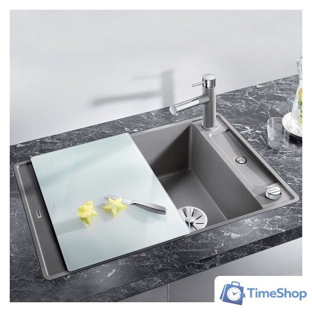 Кухонная мойка Blanco Axia III 45 S-F 527220 (вулканический серый, стеклянная доска) - Изображение №1 — Интернет-магазин Time-Shop