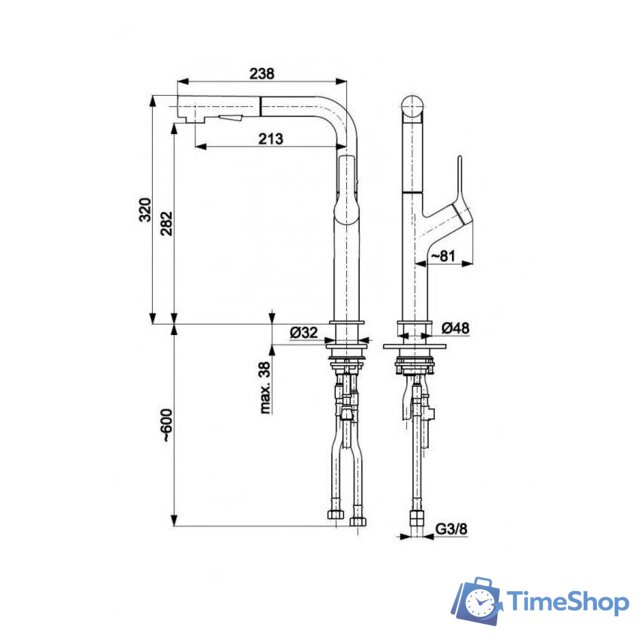 Смеситель Armatura Duero Design 6623-220-81 - Изображение №2 — Интернет-магазин Time-Shop