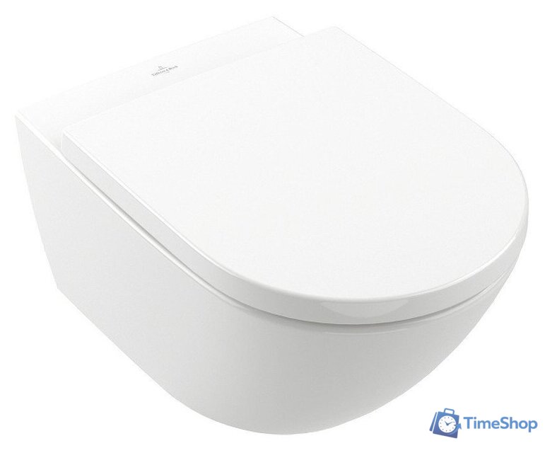 Унитаз подвесной Villeroy & Boch Subway 3.0 4670-T0-RW+8M42-S1-RW - Изображение №1 — Интернет-магазин Time-Shop