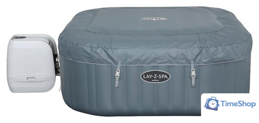 Надувной бассейн Bestway Hawaii HydroJet Pro 60031 (130x130/180x180x71) с джакузи - Изображение №3 — Интернет-магазин Time-Shop