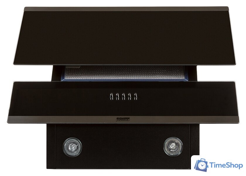 Кухонная вытяжка Krona Irida 600 Black Push Button - Изображение №3 — Интернет-магазин Time-Shop