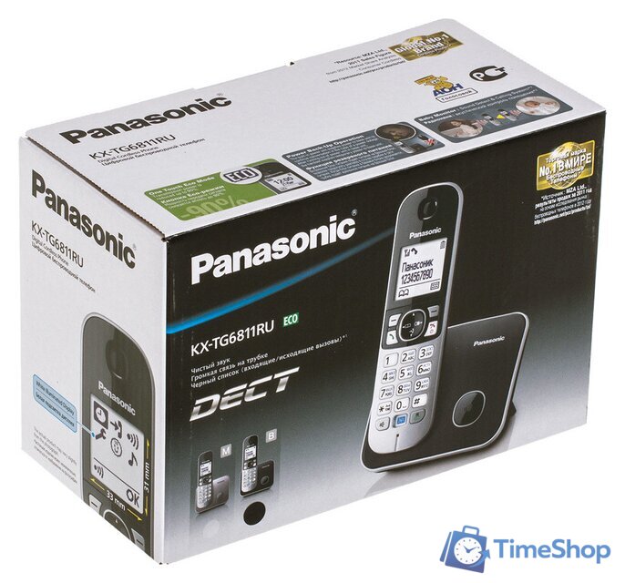 Радиотелефон Panasonic KX-TG6811RUB - Изображение №20 — Интернет-магазин Time-Shop