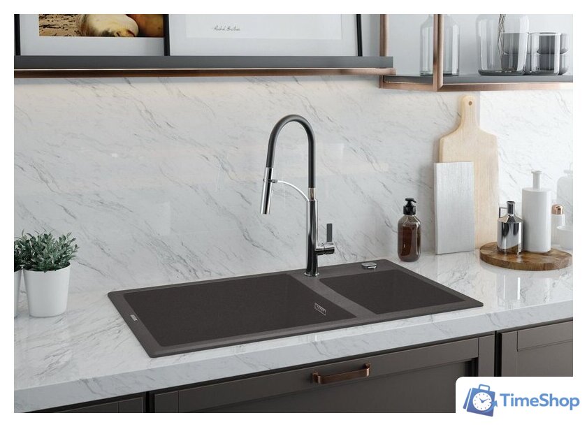 Кухонная мойка Deante Eridan ZQE T20B (антрацитовый металлик) - Изображение №3 — Интернет-магазин Time-Shop