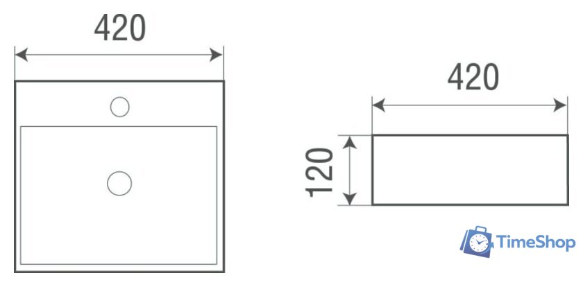 Умывальник WeltWasser Elbach 2177 - Изображение №2 — Интернет-магазин Time-Shop